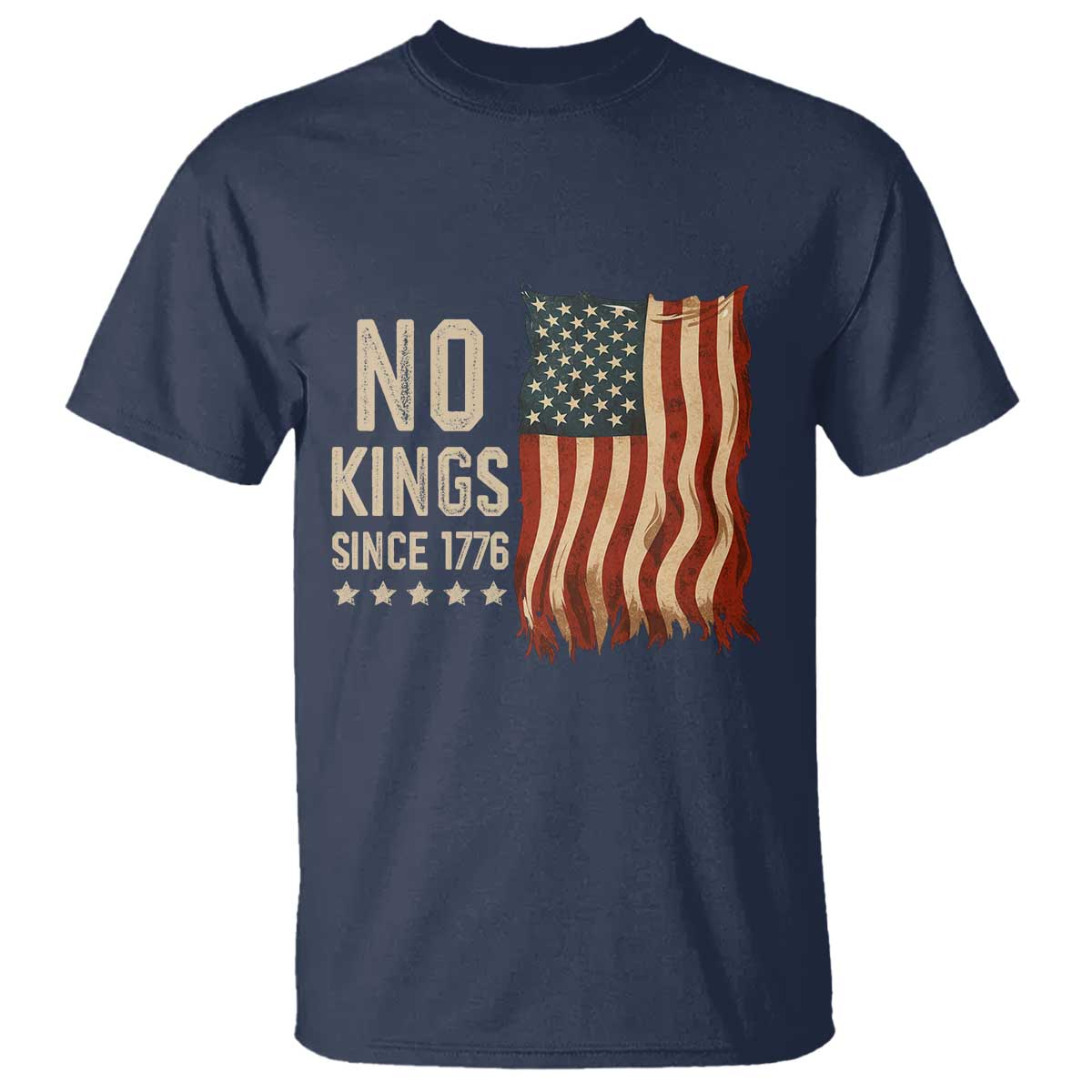 no-kings-since-1776-t-shirt-patriotic-4th-of-july-distressed-american-flag