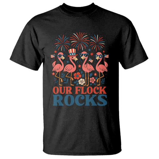 our-flock-rocks-patriotic-flamingo-t-shirt-funny-4th-of-july-family-matching