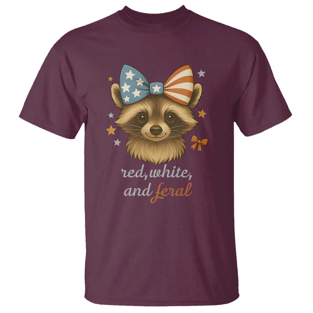 red-white-and-feral-raccoon-t-shirt-funny-patriotic-animal-4th-of-july