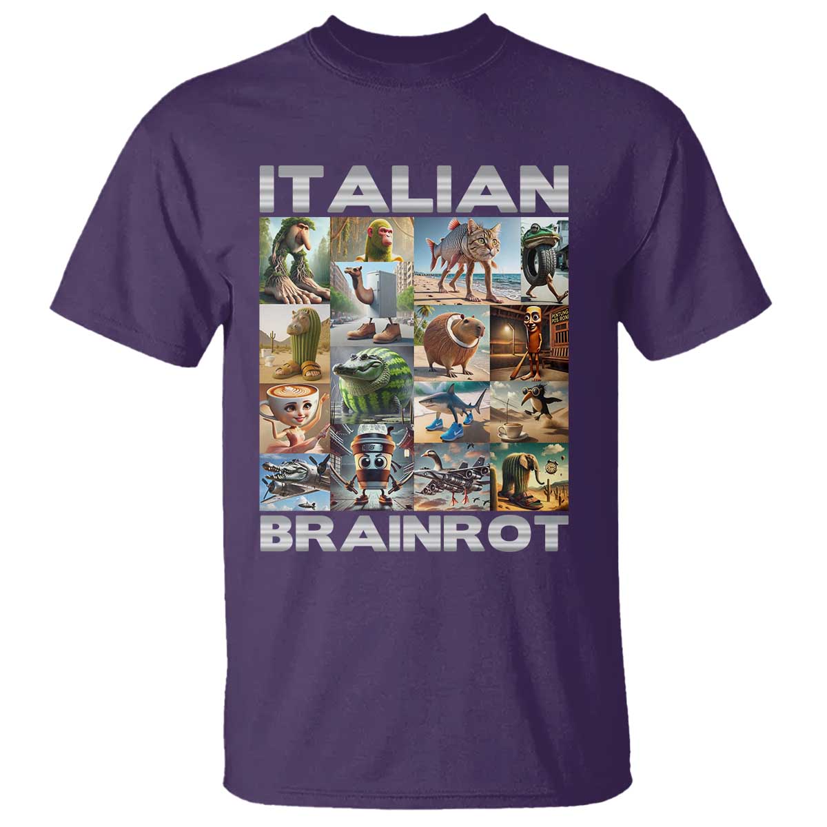funny-italian-brainrot-meme-art-t-shirt-surreal-humor-pop-culture-collage