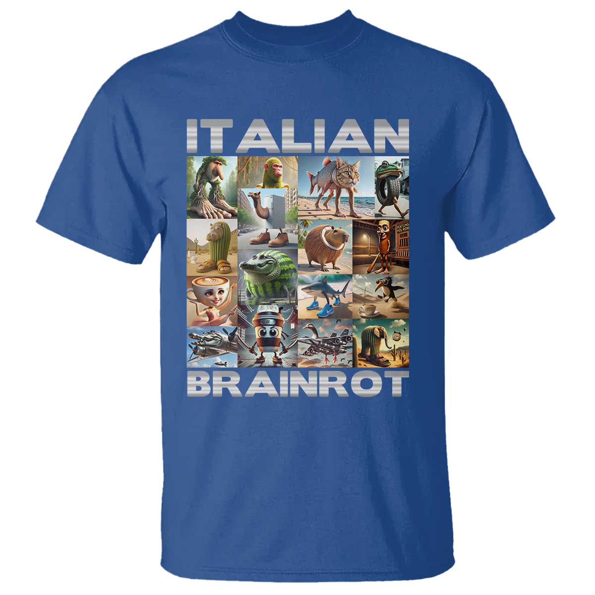 funny-italian-brainrot-meme-art-t-shirt-surreal-humor-pop-culture-collage