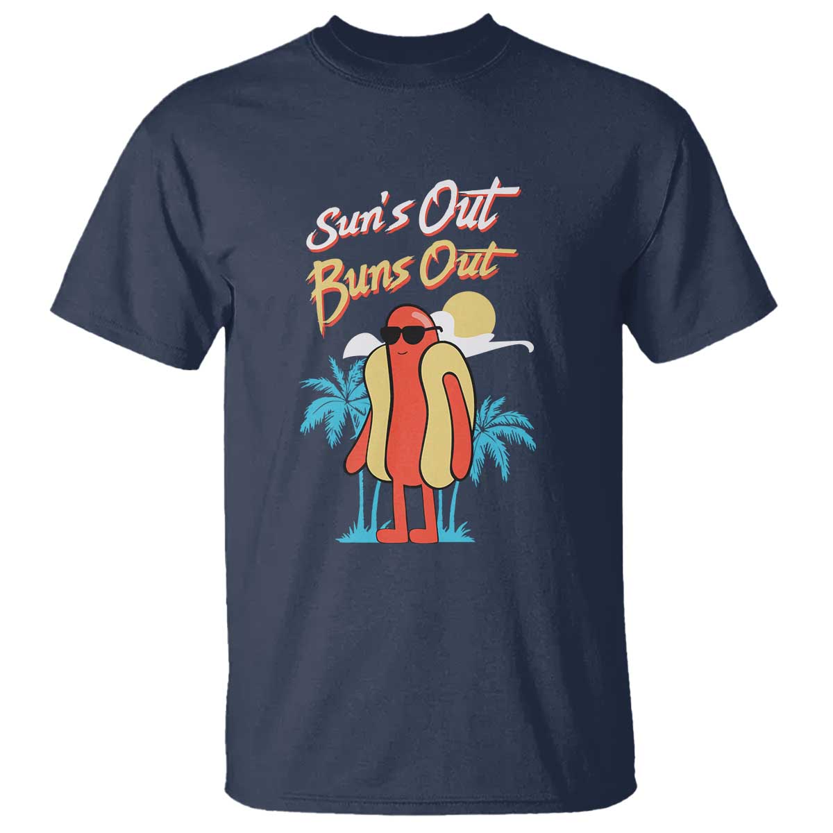summer-vibe-t-shirt-suns-out-buns-out-funny-hotdog-bbq-party