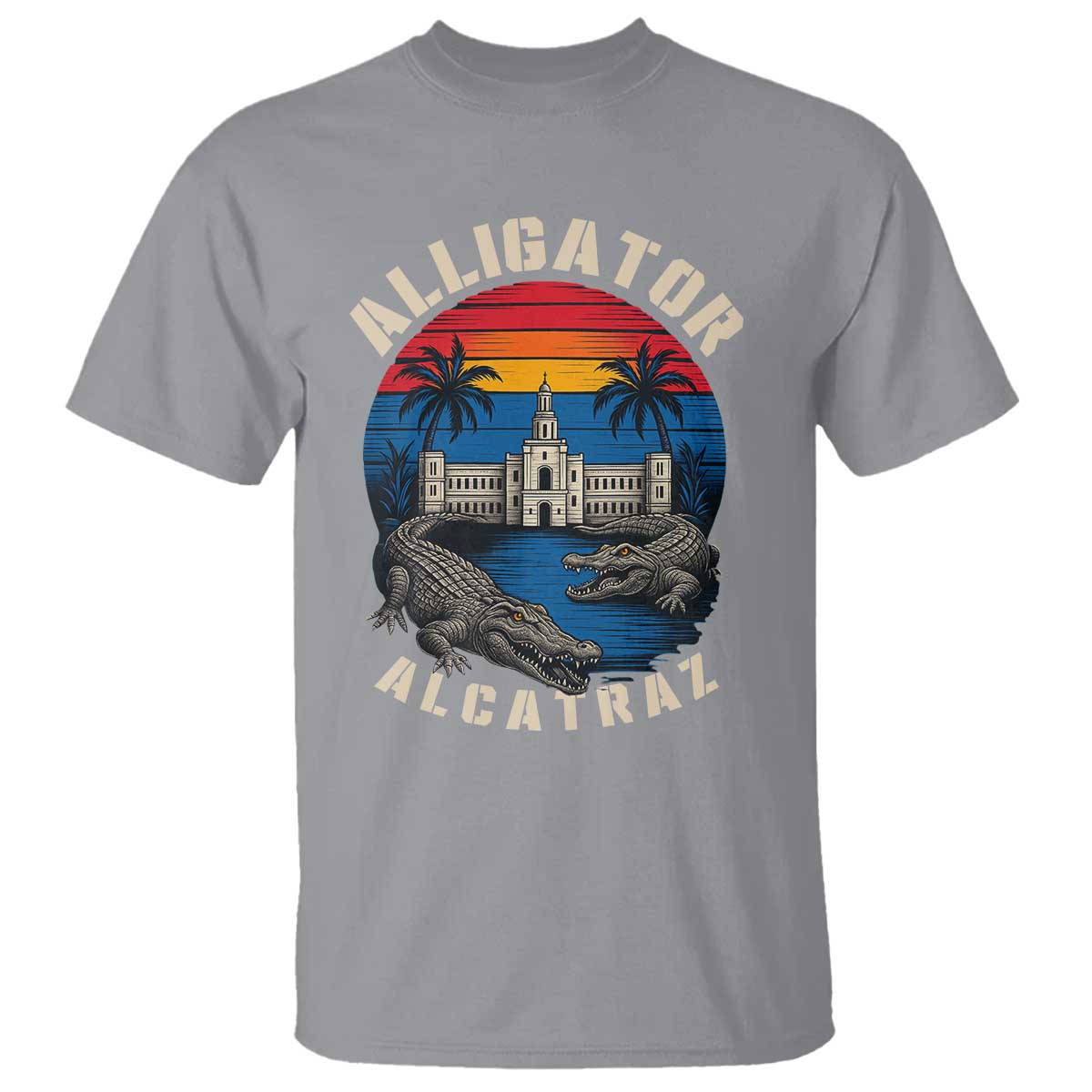 alligator-alcatraz-political-t-shirt-florida-prison-state-retro-sunset
