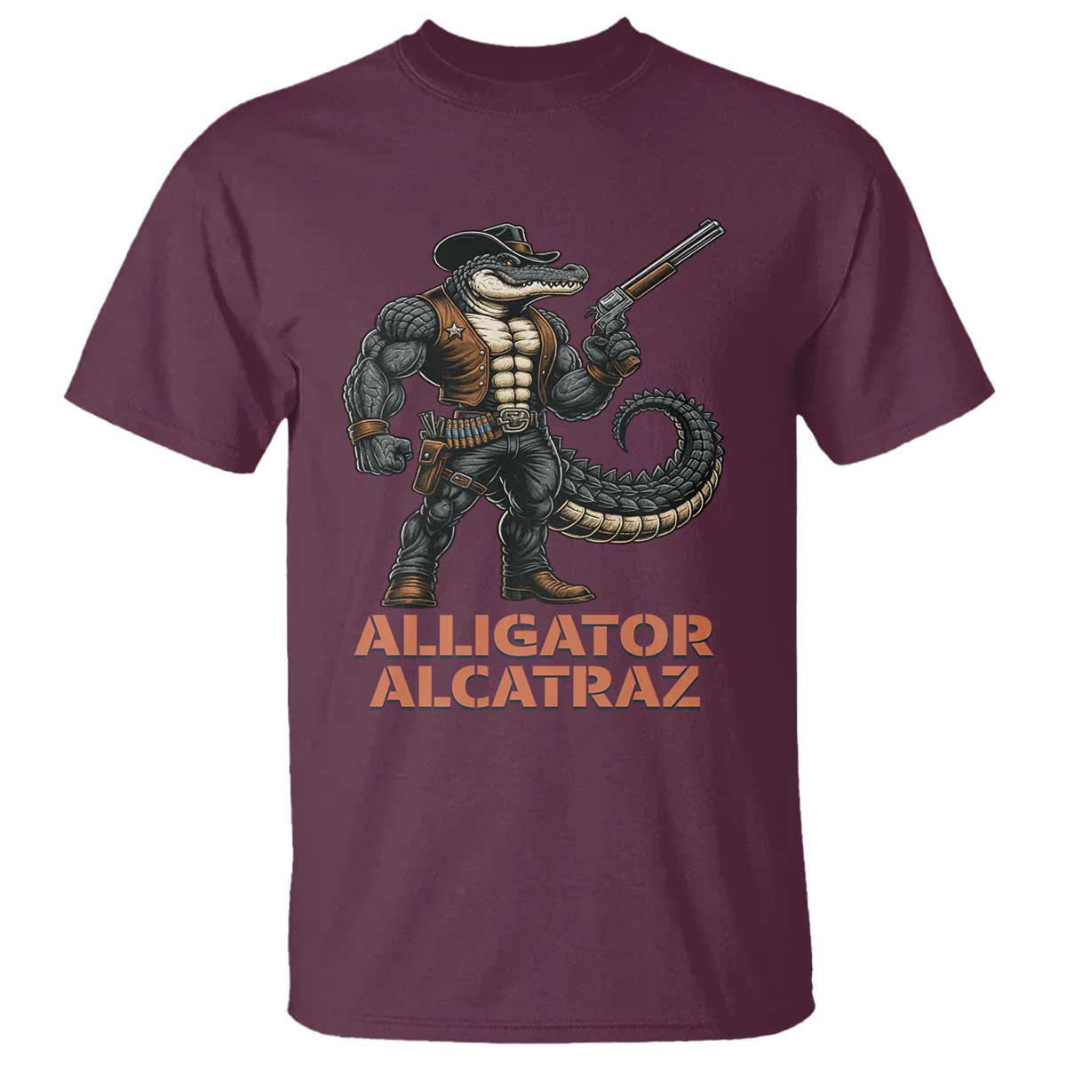 alligator-alcatraz-gunslinger-t-shirt-swamp-outlaw-satire-patriotic-rebel