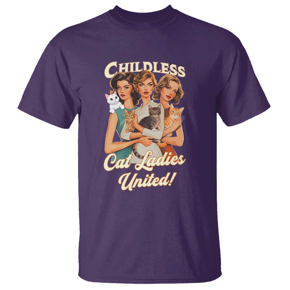childless-cat-ladies-united-t-shirt-feline-lover-retro