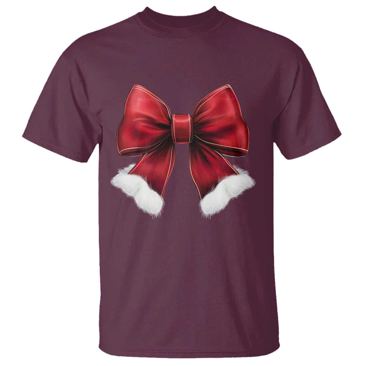 red-coquette-bow-santa-christmas-vibe-t-shirt