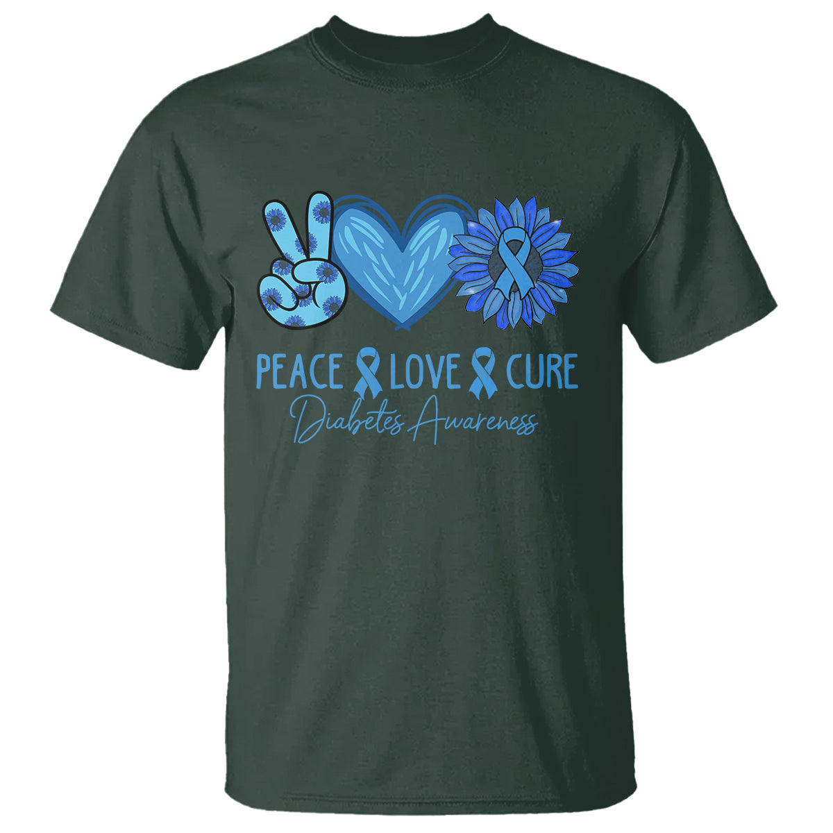 peace-love-cure-blue-ribbon-sunflower-diabetes-awareness-t-shirt