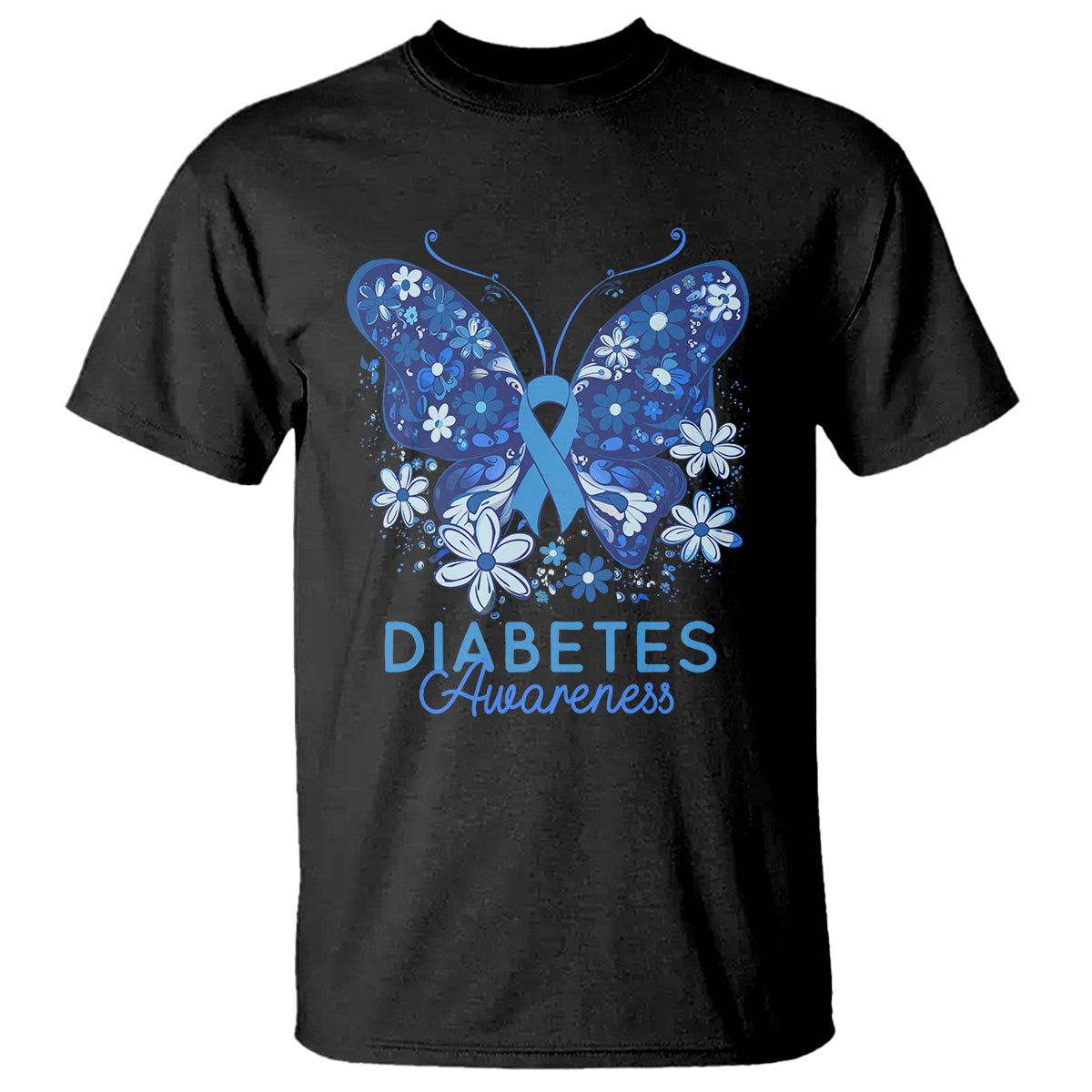 in-november-we-wear-blue-ribbon-butterfly-diabetes-awareness-t-shirt