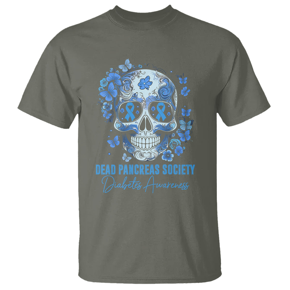 blue-sugar-skull-dead-pancreas-society-diabetes-awareness-t-shirt