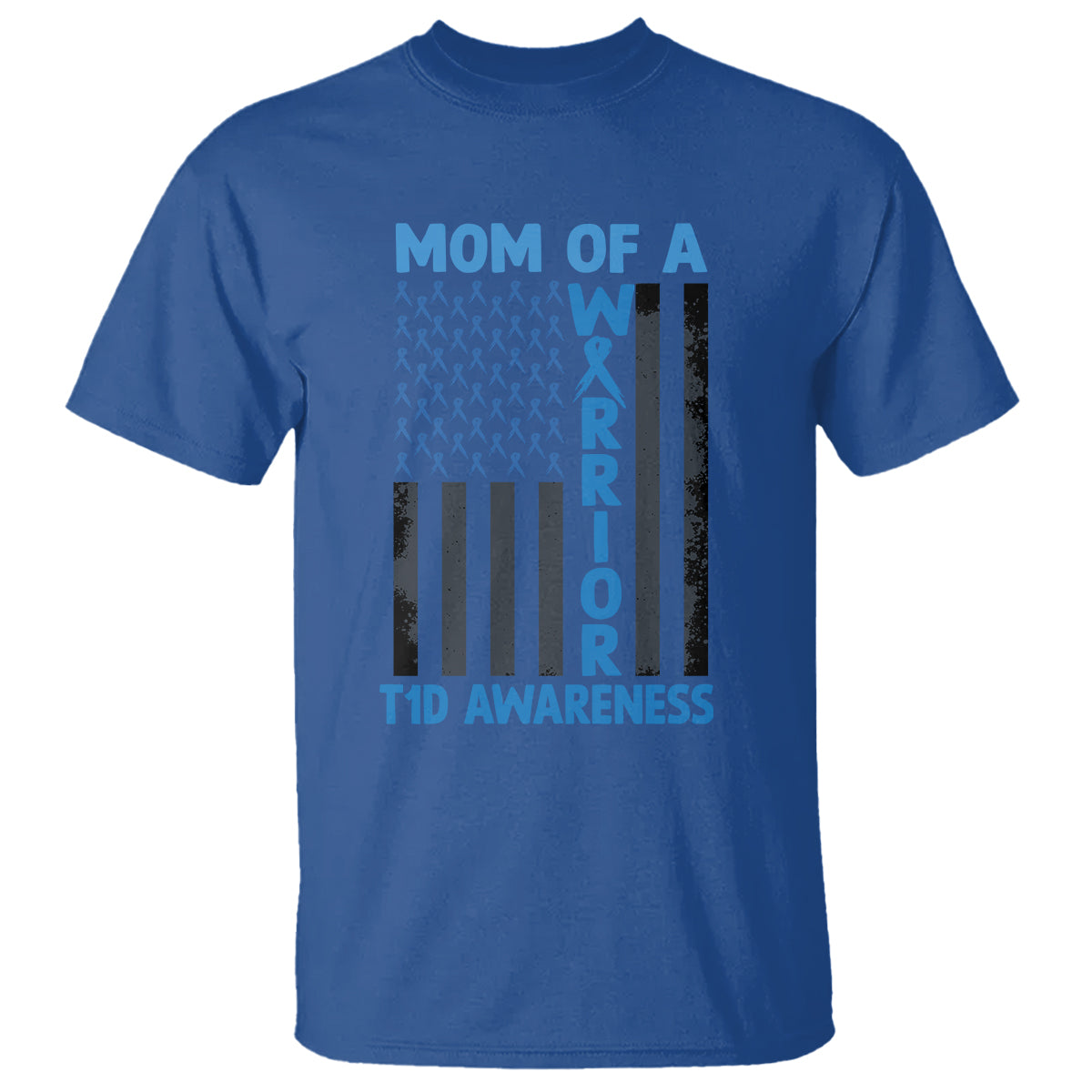 blue-american-flag-mom-of-a-warrior-t1d-awareness-t-shirt