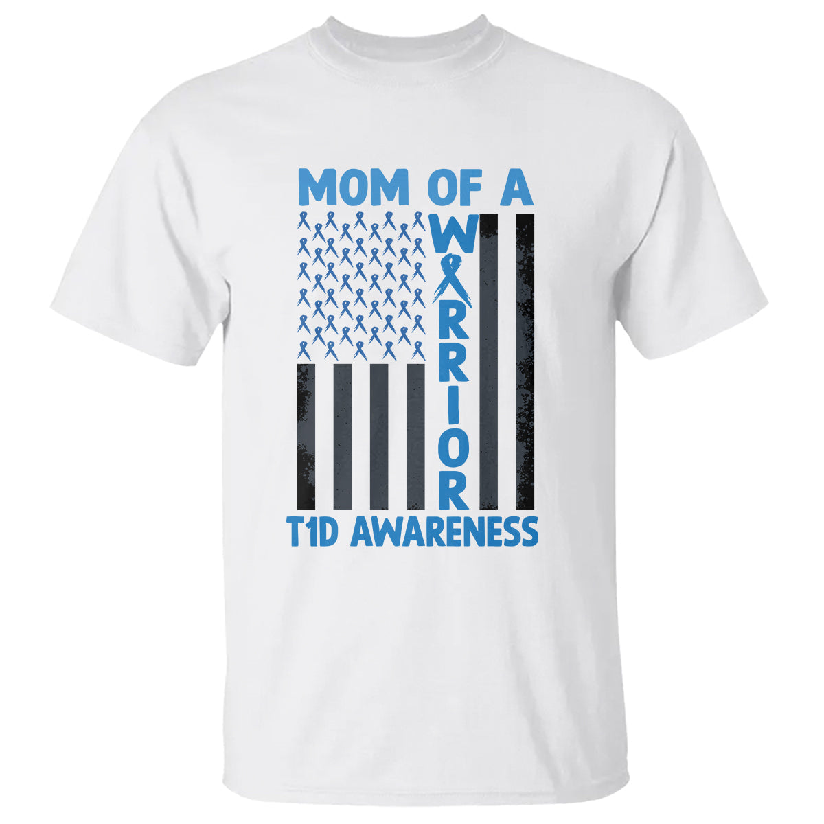 blue-american-flag-mom-of-a-warrior-t1d-awareness-t-shirt