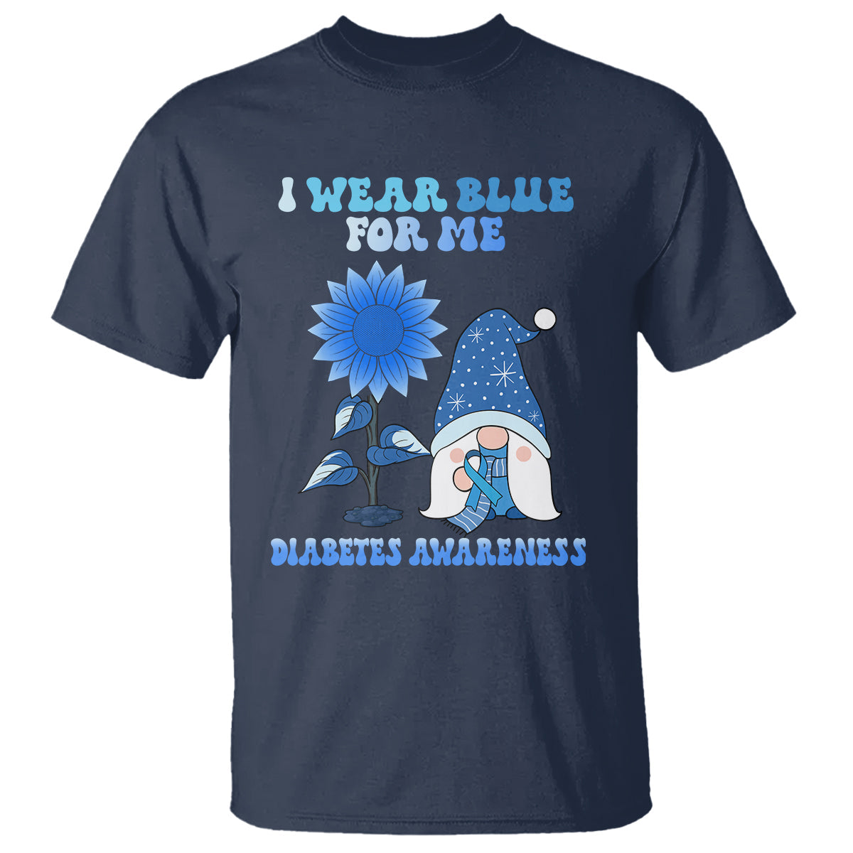 i-wear-blue-for-me-diabetes-awareness-gnome-boy-men-warrior-diabetic-t-shirt
