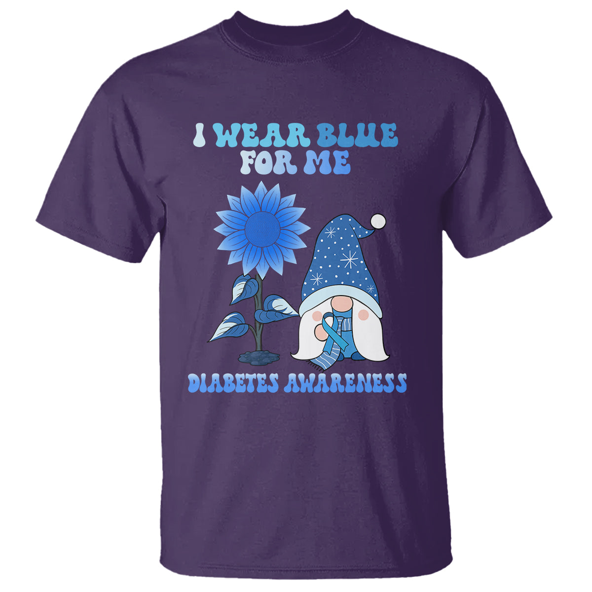 i-wear-blue-for-me-diabetes-awareness-gnome-boy-men-warrior-diabetic-t-shirt