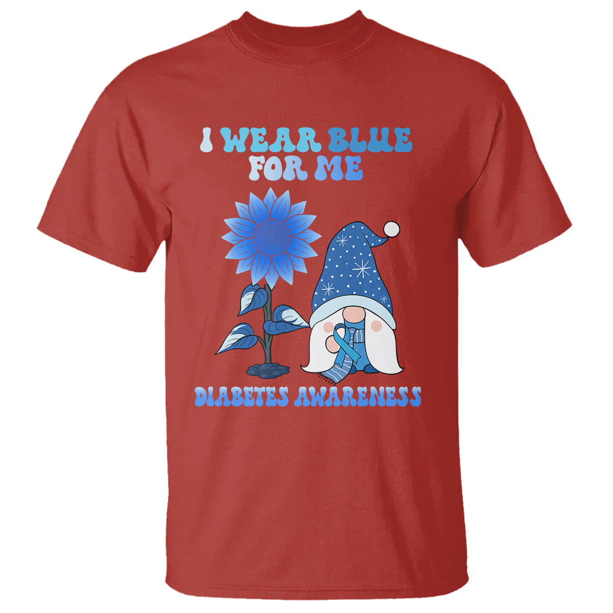 i-wear-blue-for-me-diabetes-awareness-gnome-boy-men-warrior-diabetic-t-shirt