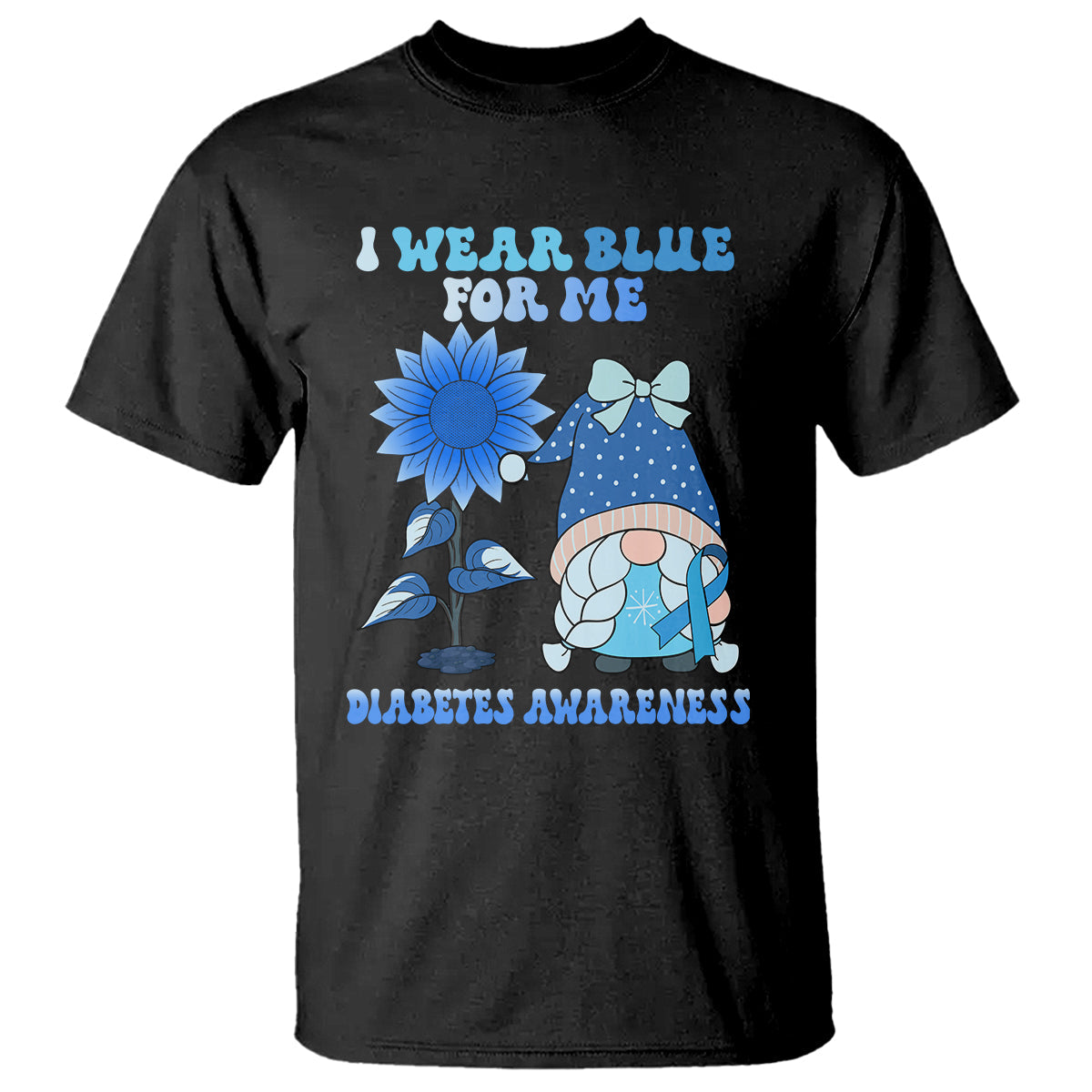 i-wear-blue-for-me-diabetes-awareness-gnome-girl-women-warrior-diabetic-t-shirt