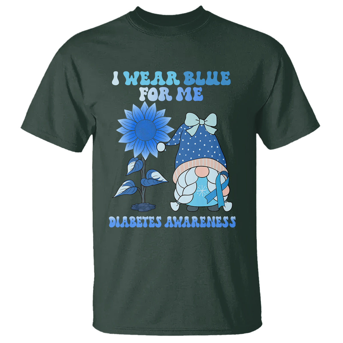 i-wear-blue-for-me-diabetes-awareness-gnome-girl-women-warrior-diabetic-t-shirt