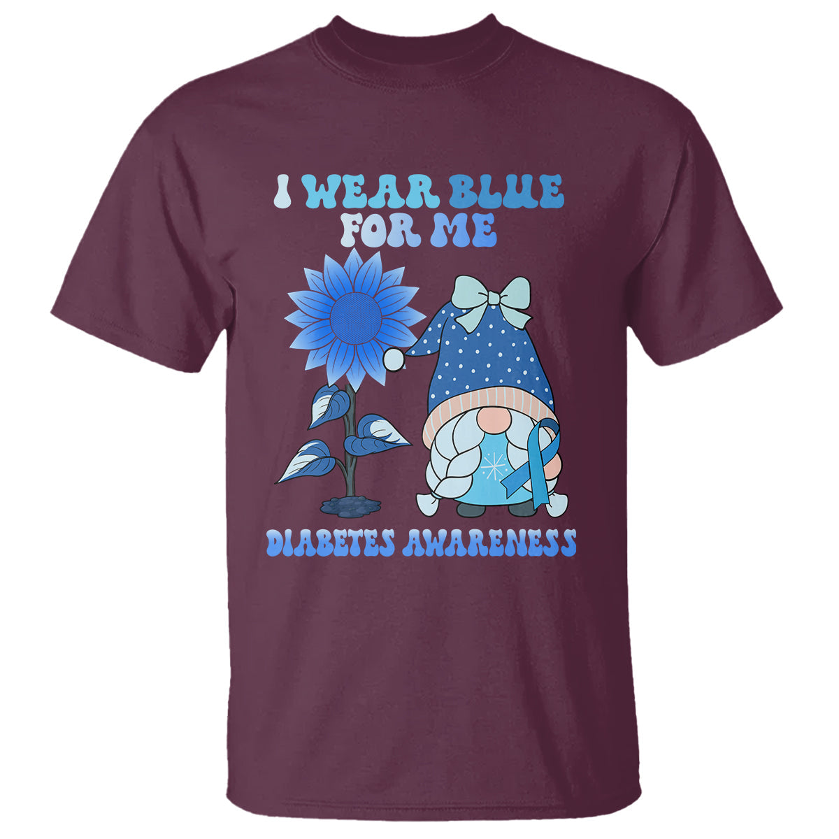 i-wear-blue-for-me-diabetes-awareness-gnome-girl-women-warrior-diabetic-t-shirt