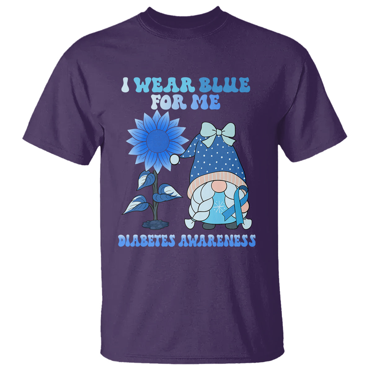 i-wear-blue-for-me-diabetes-awareness-gnome-girl-women-warrior-diabetic-t-shirt