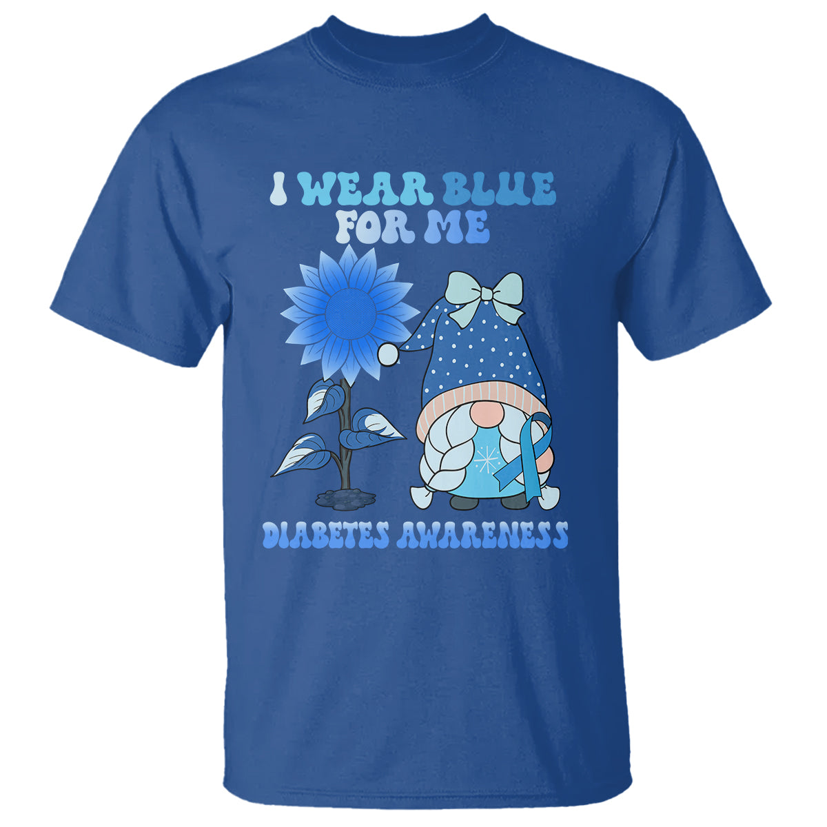 i-wear-blue-for-me-diabetes-awareness-gnome-girl-women-warrior-diabetic-t-shirt