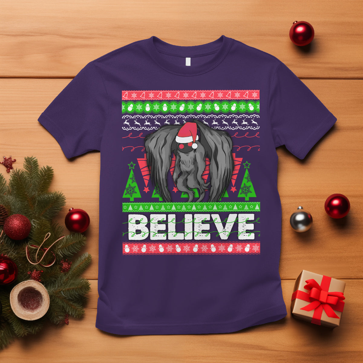 mothman-christmas-t-shirt-believe-cryptmas-cryptid-monster-point-pleasant