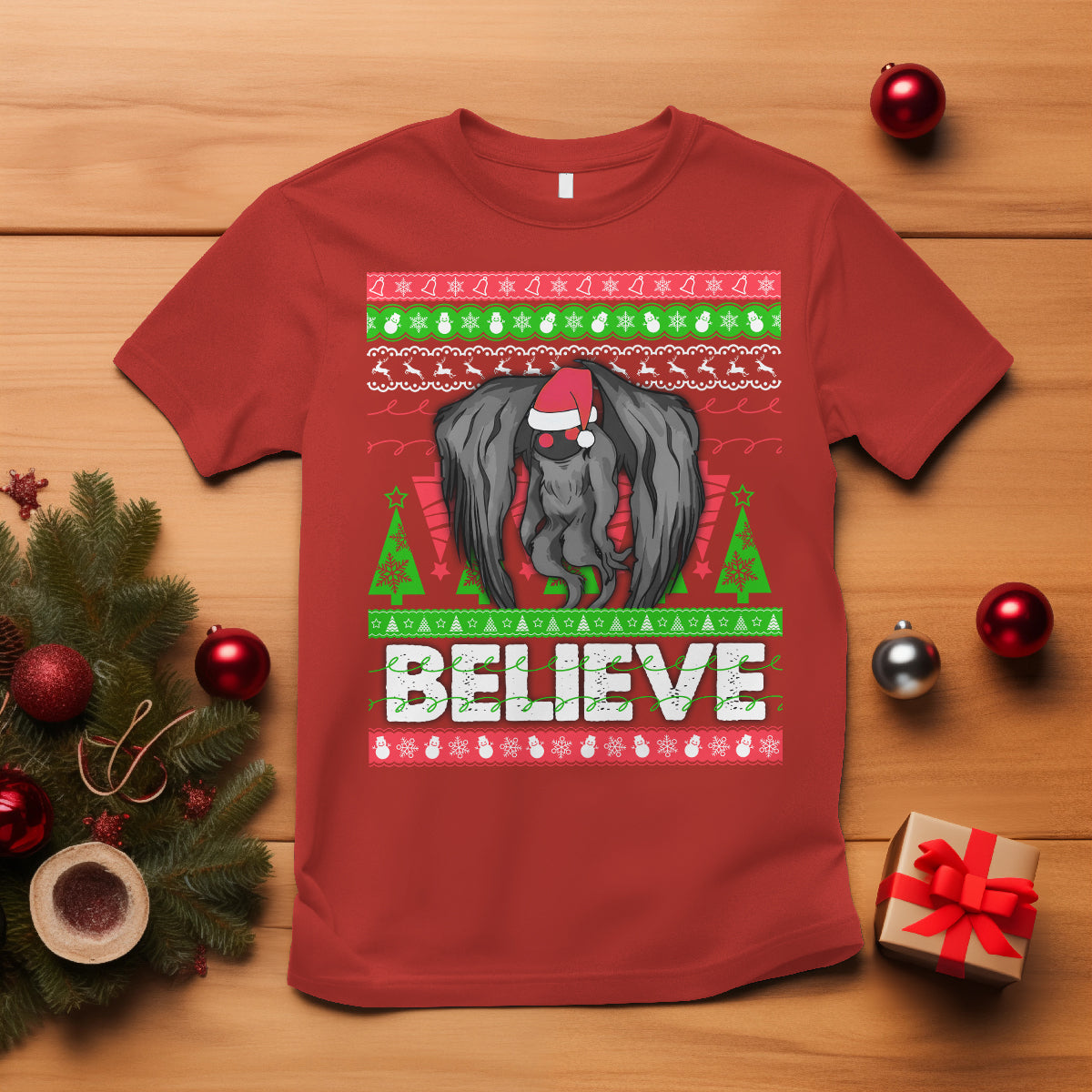 mothman-christmas-t-shirt-believe-cryptmas-cryptid-monster-point-pleasant