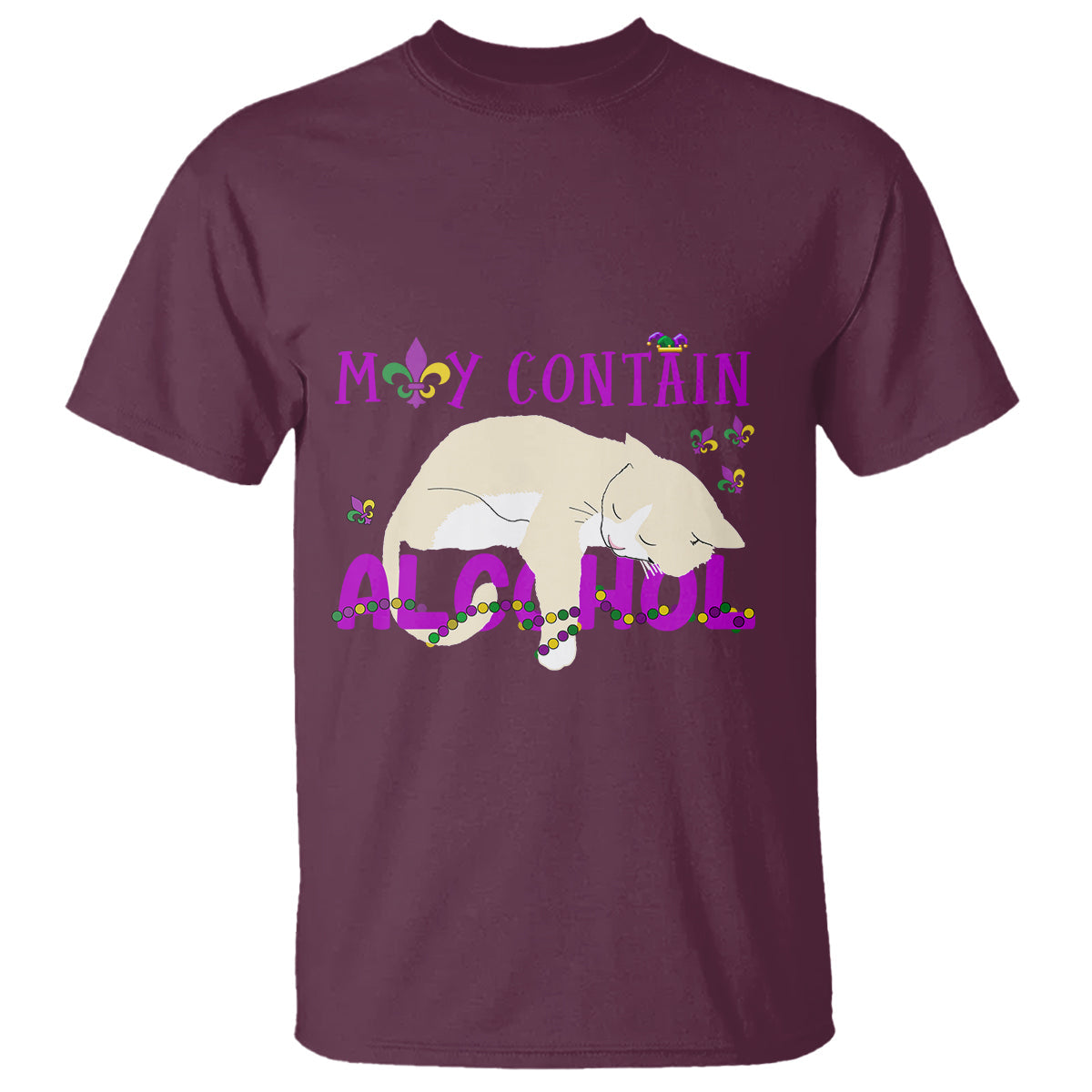 funny-mardi-gras-drunk-cat-t-shirt-may-contain-alcohol-drinking-lover-1
