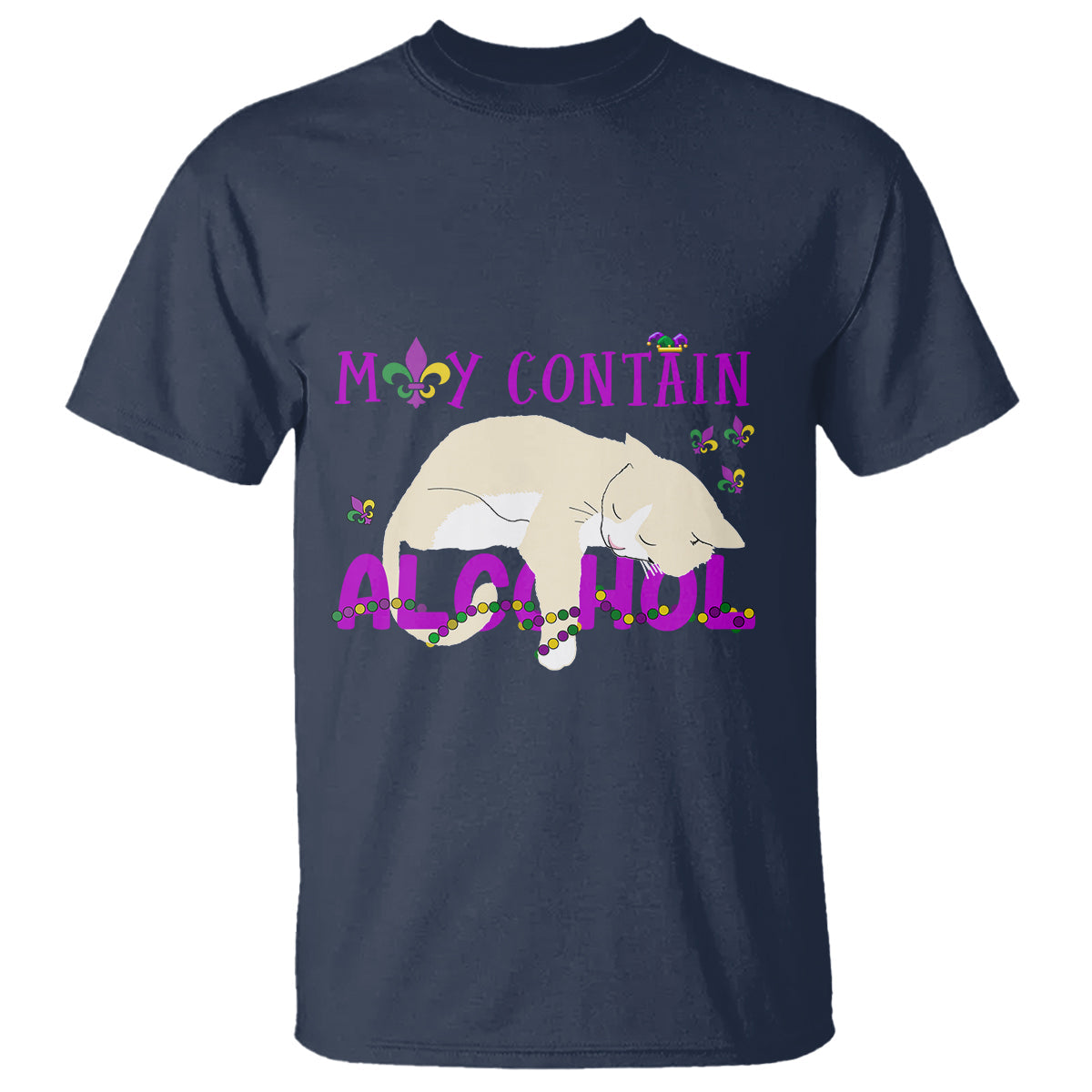funny-mardi-gras-drunk-cat-t-shirt-may-contain-alcohol-drinking-lover-1