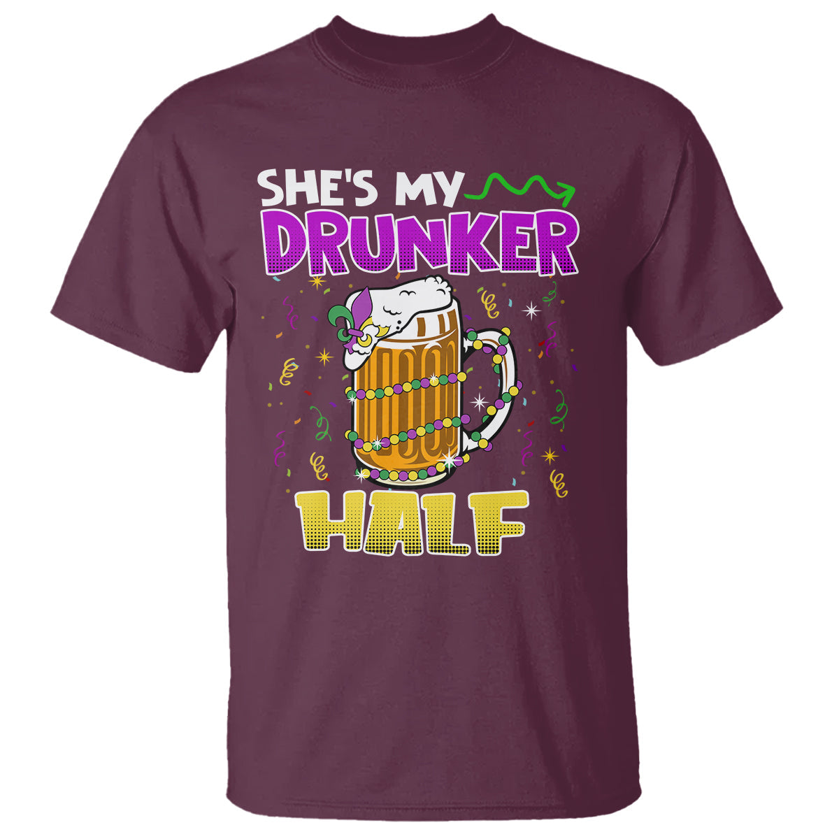 funny-mardi-gras-drinking-couple-matching-t-shirt-shes-my-drunker-half