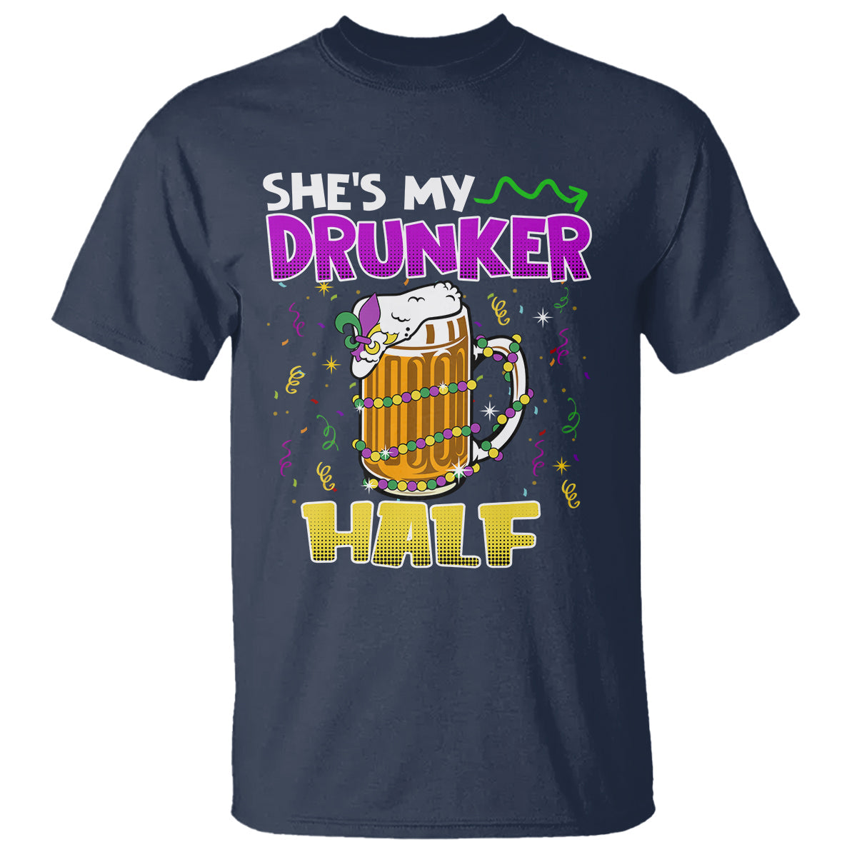 funny-mardi-gras-drinking-couple-matching-t-shirt-shes-my-drunker-half