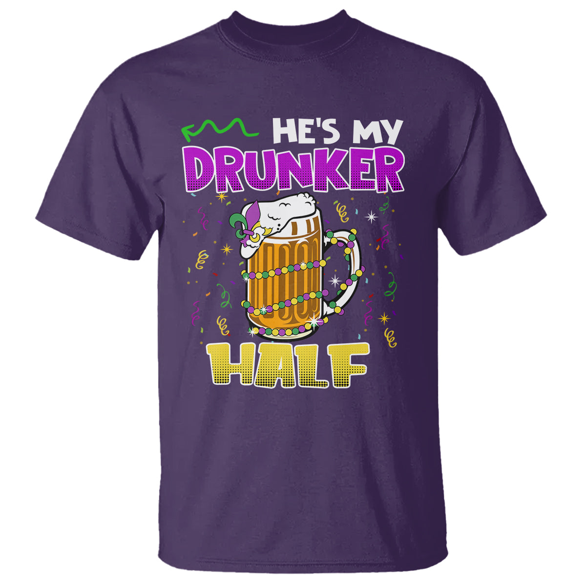 funny-mardi-gras-drinking-couple-matching-t-shirt-hes-my-drunker-half
