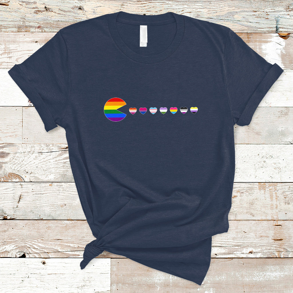 video-game-gay-t-shirt-video-game-funny-gaming-pie-eating-lgbtq-ally-pride-flag