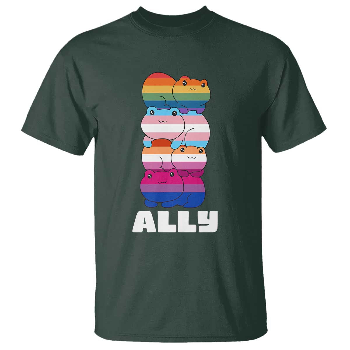 colorful-lgbtq-ally-frogs-stack-t-shirt-kawaii-gay-pride-support