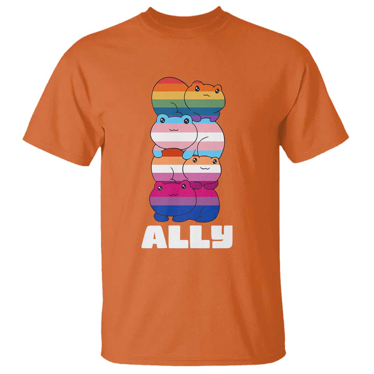 colorful-lgbtq-ally-frogs-stack-t-shirt-kawaii-gay-pride-support