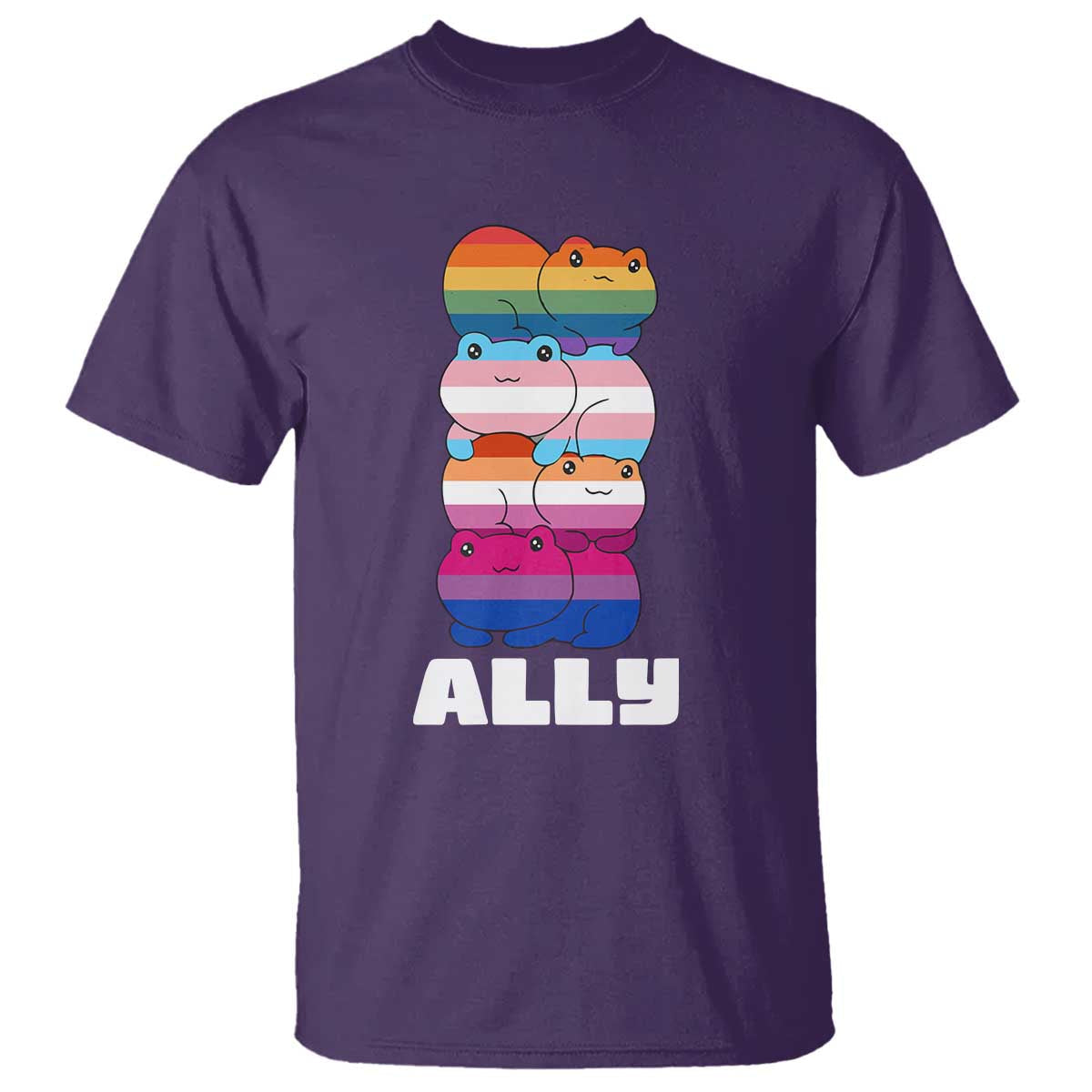 colorful-lgbtq-ally-frogs-stack-t-shirt-kawaii-gay-pride-support