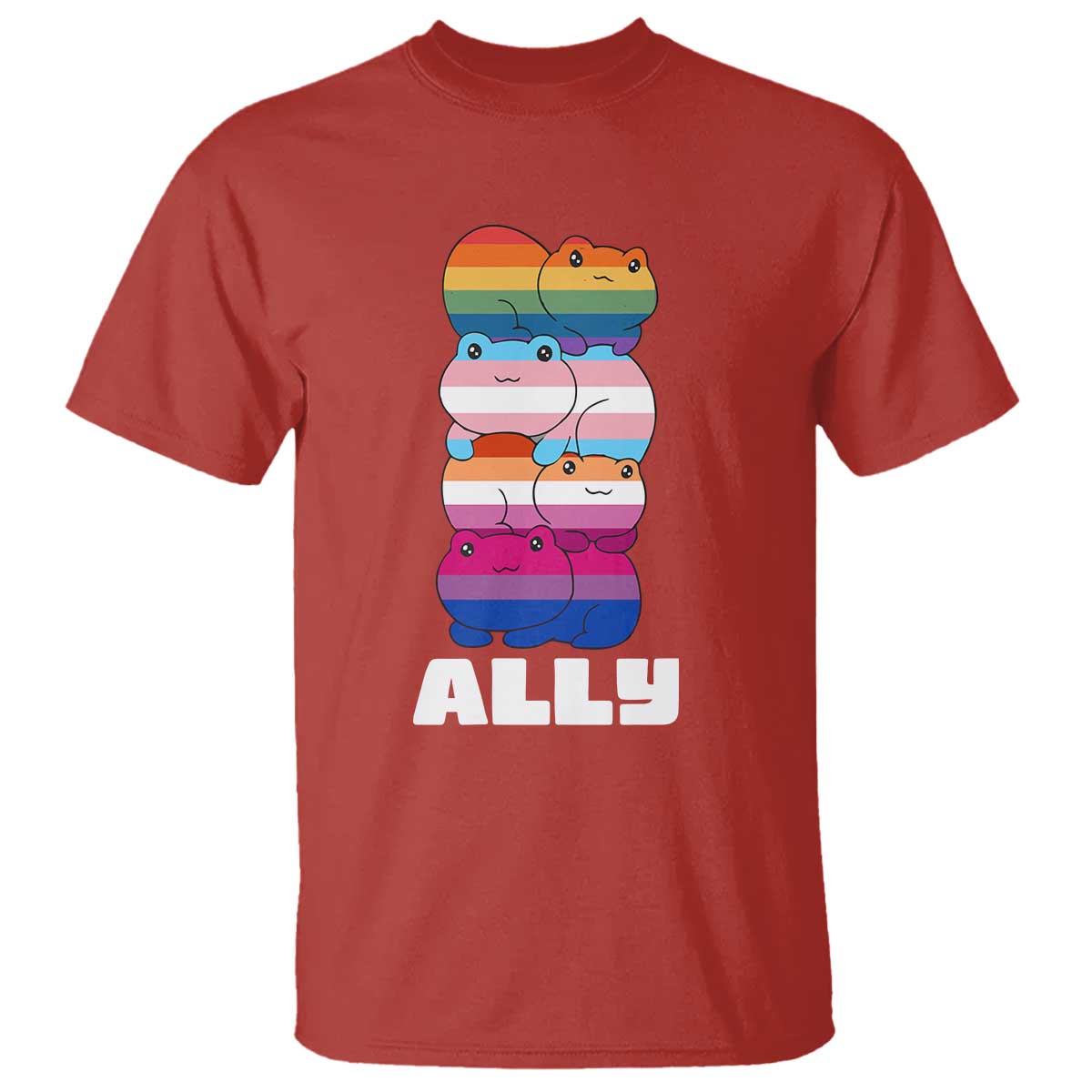 colorful-lgbtq-ally-frogs-stack-t-shirt-kawaii-gay-pride-support