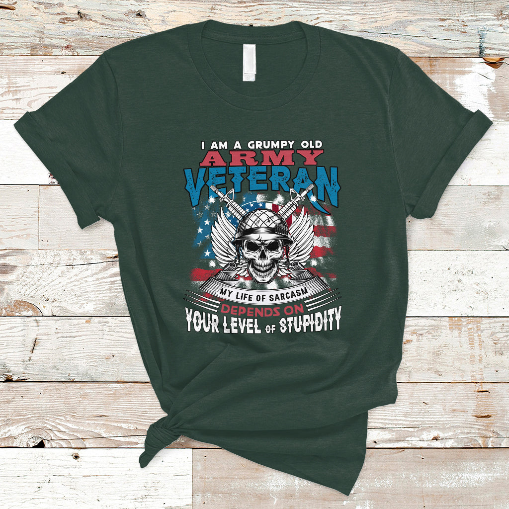 grumpy-old-army-veteran-t-shirt-my-life-of-sarcasm-depends-on-your-level-of-stupidity-ts04
