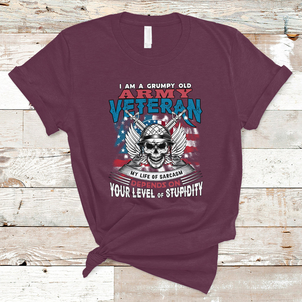 grumpy-old-army-veteran-t-shirt-my-life-of-sarcasm-depends-on-your-level-of-stupidity-ts04