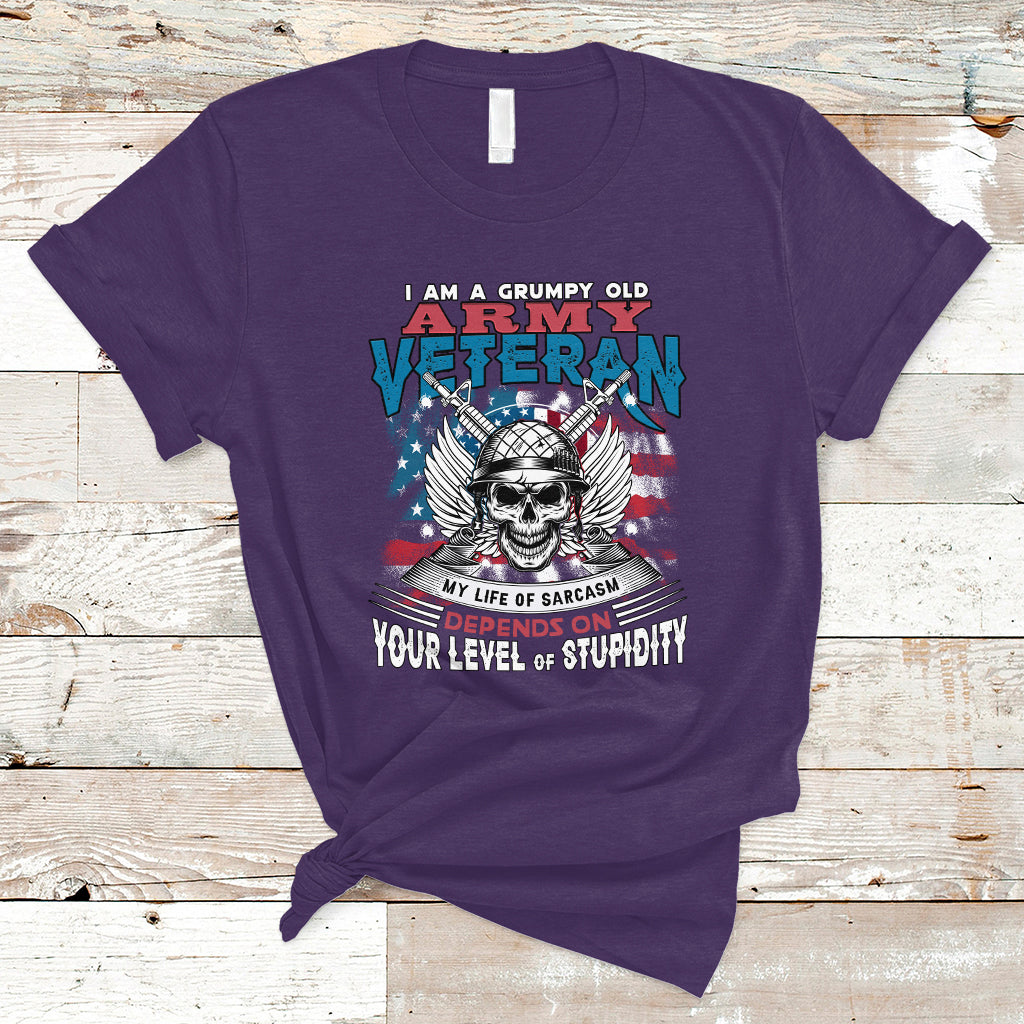 grumpy-old-army-veteran-t-shirt-my-life-of-sarcasm-depends-on-your-level-of-stupidity-ts04