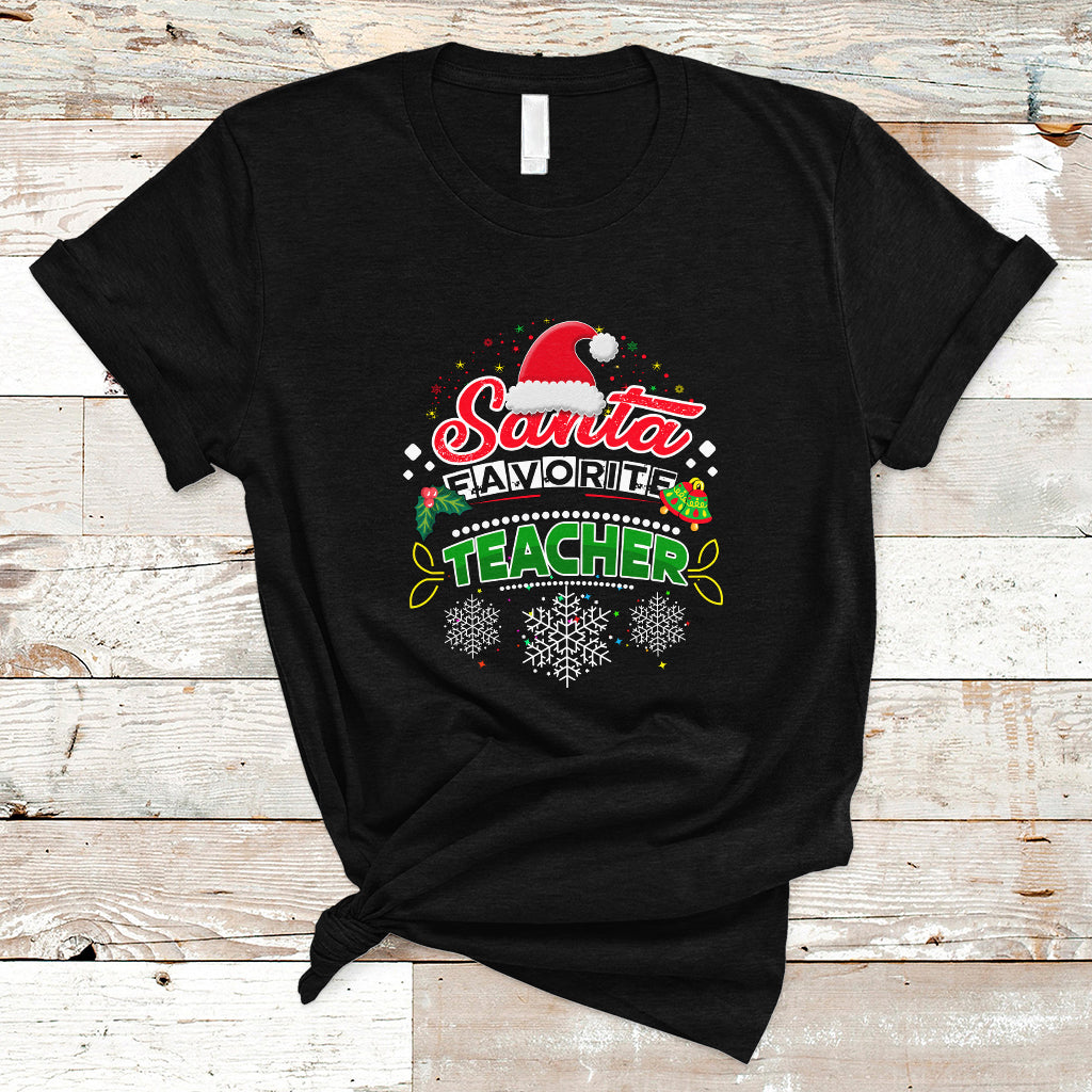 santa-favorite-teacher-t-shirt-christmas-gift-for-teachers-ts04