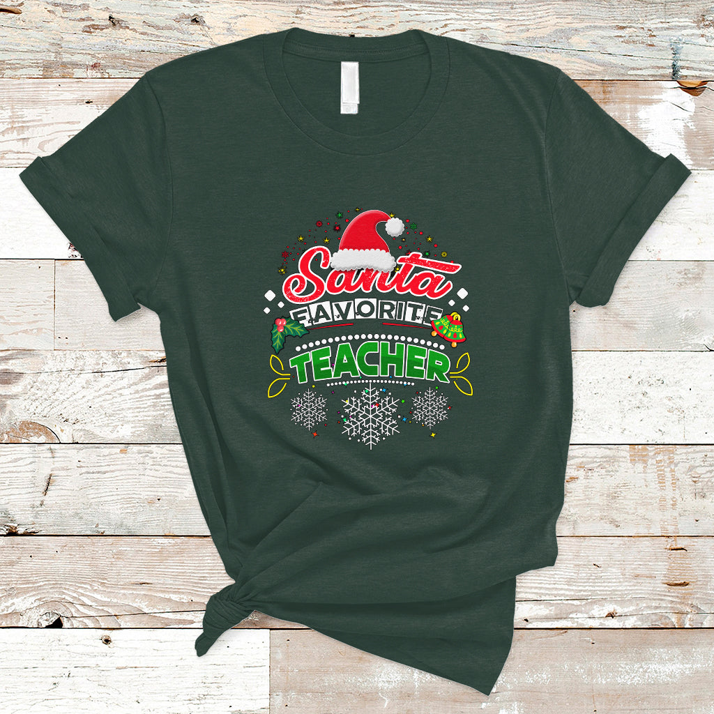 santa-favorite-teacher-t-shirt-christmas-gift-for-teachers-ts04
