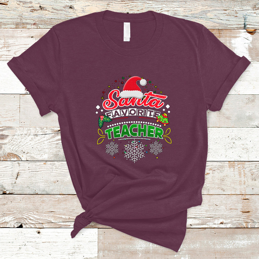 santa-favorite-teacher-t-shirt-christmas-gift-for-teachers-ts04