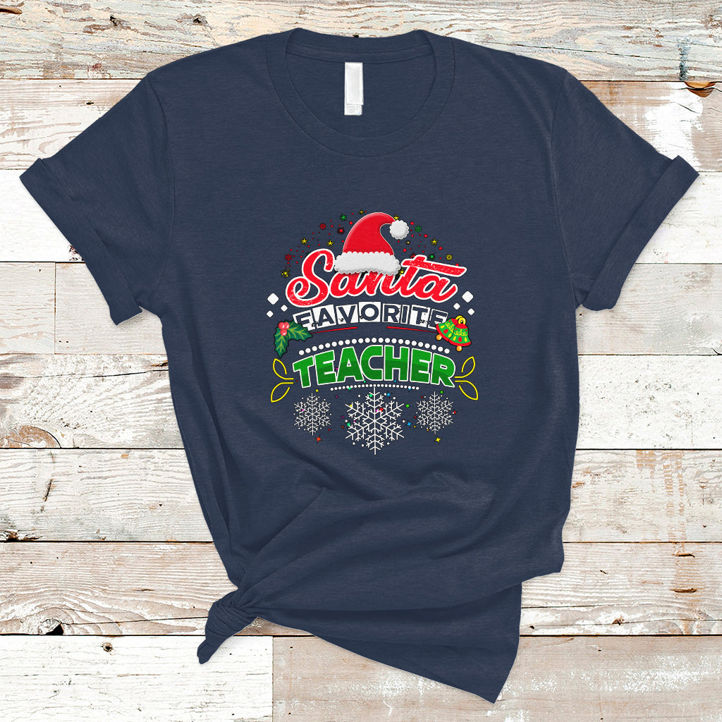 santa-favorite-teacher-t-shirt-christmas-gift-for-teachers-ts04