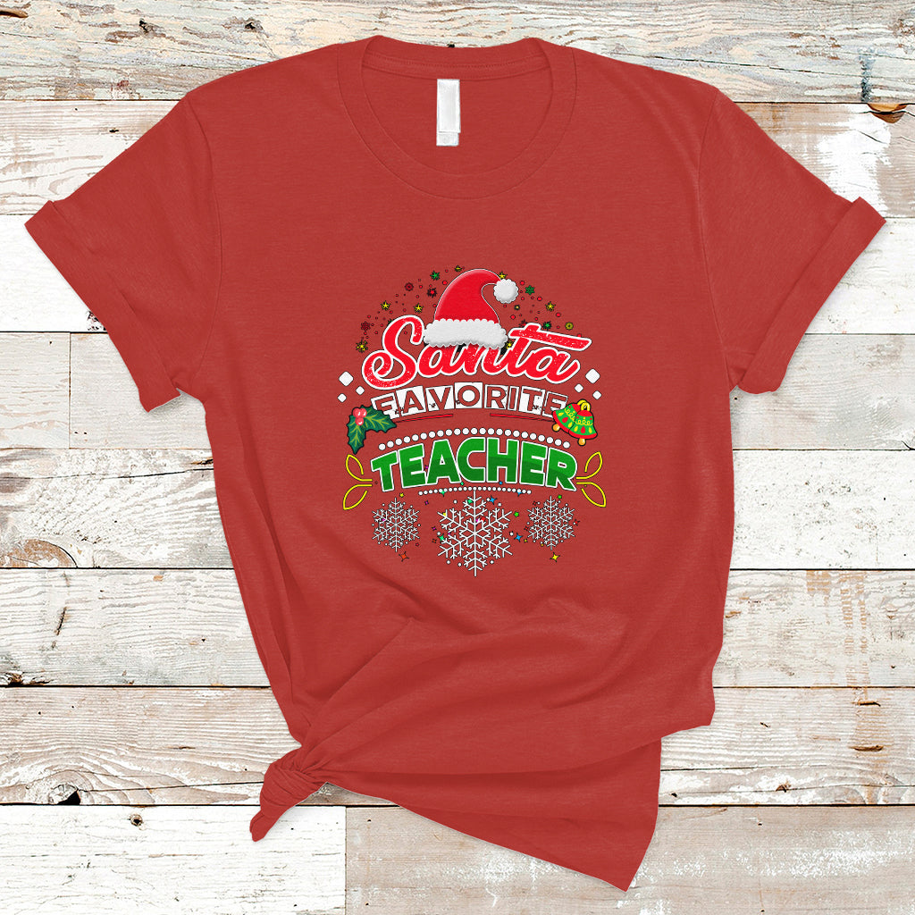 santa-favorite-teacher-t-shirt-christmas-gift-for-teachers-ts04