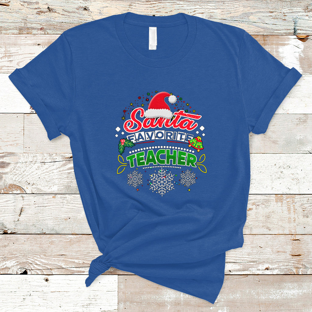 santa-favorite-teacher-t-shirt-christmas-gift-for-teachers-ts04