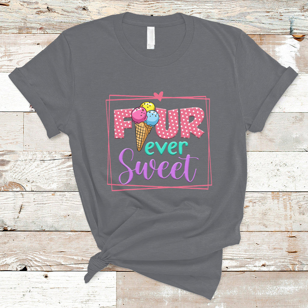 funny-ice-cream-t-shirt-four-ever-sweet-4th-birthday-girl-1