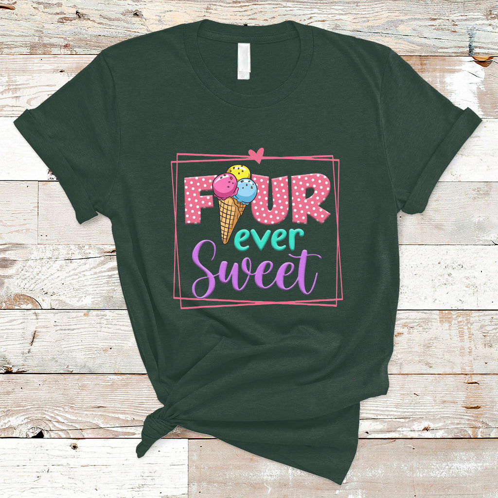 funny-ice-cream-t-shirt-four-ever-sweet-4th-birthday-girl-1