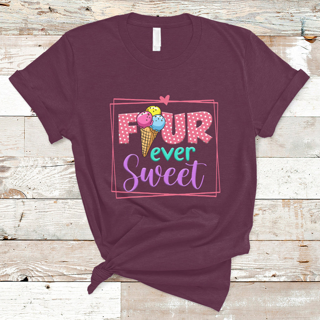 funny-ice-cream-t-shirt-four-ever-sweet-4th-birthday-girl-1