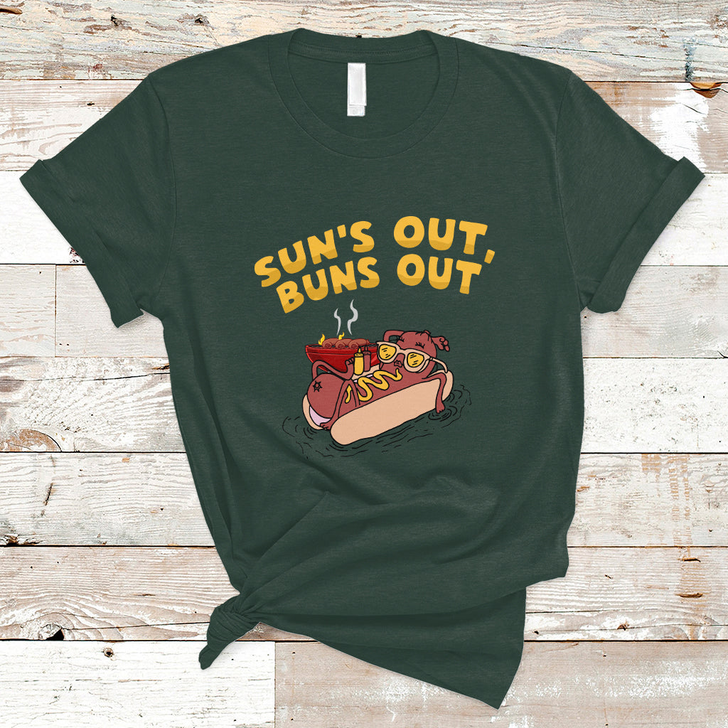 hot-dog-lover-t-shirt-suns-out-burns-out-summer-vacation