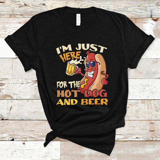 hot-dog-lover-t-shirt-im-just-here-for-the-hot-dog-and-beer