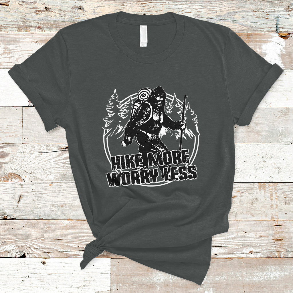 hiking-t-shirt-hike-more-worry-less-tee-reto-bigfoot-hiking-lover-shirt-funny-hiking-casual-tee-road-trip